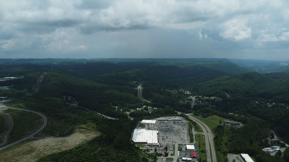 aerial of industrial park