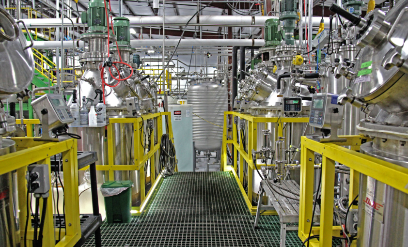 aerial of industrial park