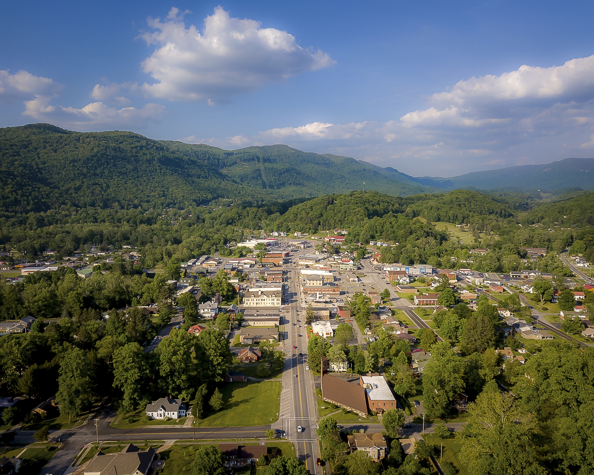 aerial view of Appalachia